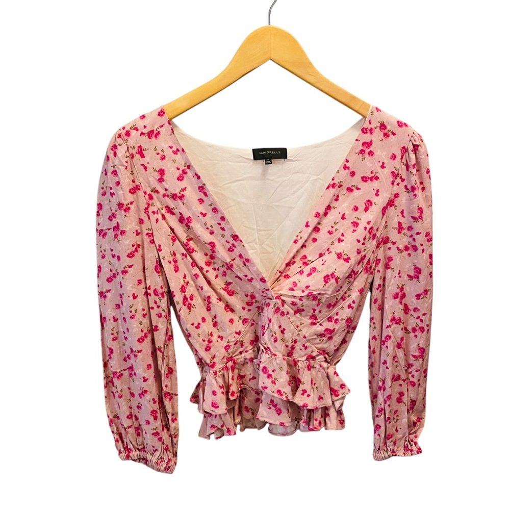 MAJORELLE Chrissa Top Pink Floral Revolve - Picture 3 of 7